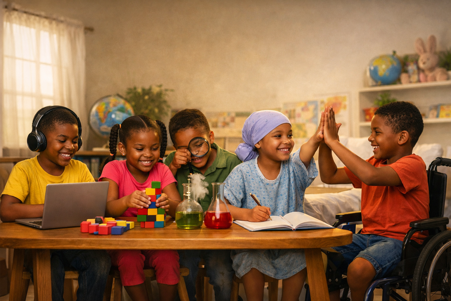 Zapz Academy Hero Image – African American Kids Learning