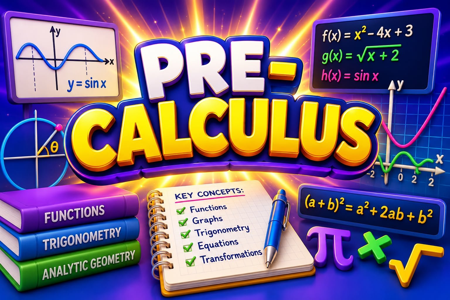 Pre‑Calculus (12th Grade)